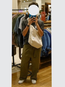 「ARMY TWILL（アーミーツイル）のアイテム（パンツ）」を使った、boraneさん（メンズ・170cm）の夏コーディネート