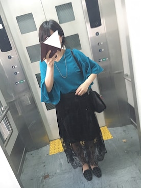 「RETOROGIRL」｜「アイテム（アクセサリー）」を使った、エレベーター (仮)さん（レディース・151cm）の春コーディネート