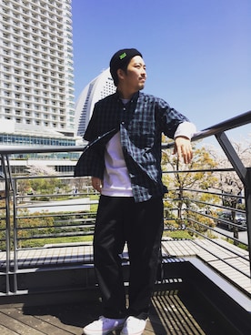 「スケートスタイル」｜山口 遼太郎さん（メンズ・168cm）の春コーディネート
