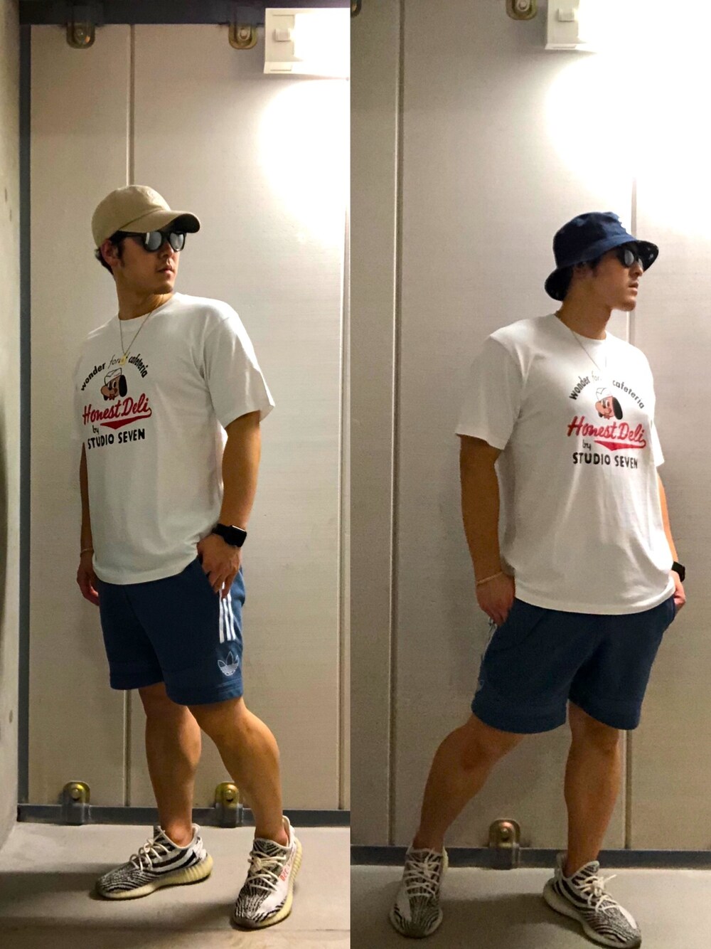 「夏コーデ、今日のコーデ、お洒落さんとつながりたい、休日スタイル、ラフ、スニーカー、GU、プチプラ、ストリート」｜「GUのアイテム（Tシャツ/カットソー、ホワイト系）」を使った、keisukeさん（メンズ・168cm）の夏コーディネートの1枚目の写真