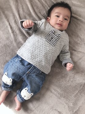 「60cm」｜「アイテム（パンツ）」を使った、KYO*AYAさん（レディース・154cm）の春コーディネート