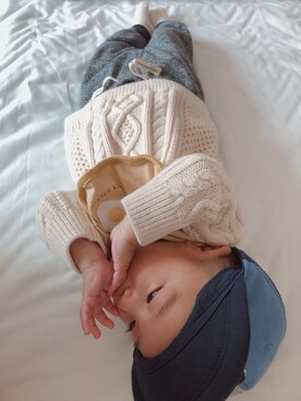 「60cm」｜「アイテム（帽子）」を使った、KYO*AYAさん（キッズ・60cm）の春コーディネート