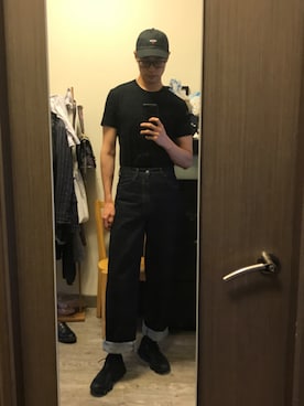 「NOAH（ノア）のアイテム（キャップ）」を使った、我生前さん（メンズ・184cm）の秋コーディネート