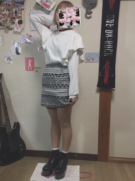 「くつした」｜「アイテム（アクセサリー）」を使った、woody   미나리さん（レディース・155cm）の冬コーディネート