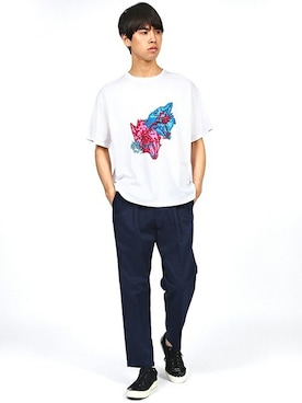 「ワイドシルエット」｜SHINさん（メンズ・180cm）の夏コーディネート