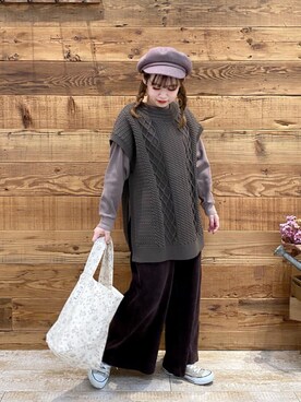 yukaさん（レディース・153cm）の冬コーディネート