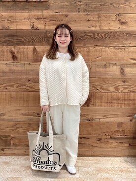 「シアタープロダクツ(THEATRE PRODUCTS)」｜「アイテム（その他アウター）」を使った、yukaさん（レディース・153cm）の冬コーディネート