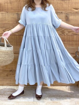 ワンピース ドレスを使った 水色 の人気ファッションコーディネート 季節 3月 5月 Wear