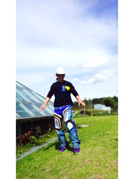 「Yohji Yamamoto（ヨウジヤマモト）のアイテム（ニット/セーター）」を使った、mickeysharpeyesさん（メンズ・179cm）の秋コーディネート