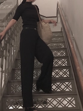 「COMME CA DU MODE（コムサデモード）のアイテム（サンダル）」を使った、SARAさん（レディース・162cm）の夏コーディネート