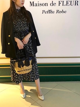 「Maison de FLEUR（メゾンドフルール）のアイテム（ジャケット/アウター）」を使った、BeLLeさん（レディース・160cm）の春コーディネート