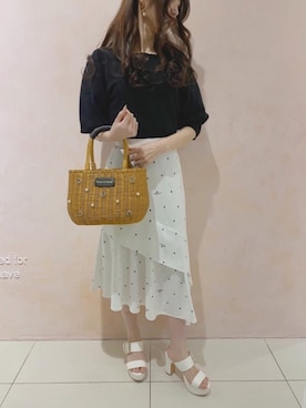 「メゾンドフルール」｜「アイテム（その他）」を使った、BeLLeさん（レディース・160cm）の春コーディネート