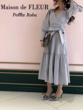 「メゾンドフルールプチローブ」｜「アイテム（アナログ腕時計）」を使った、BeLLeさん（レディース・160cm）の春コーディネート