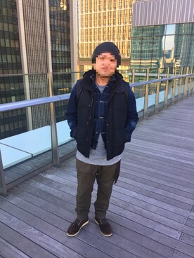 「BACK NUMBER（バックナンバー）のアイテム（デニムジャケット）」を使った、wear69さん（メンズ・167cm）の冬コーディネート