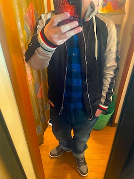 「ZARA（ザラ）のアイテム（スカジャン）」を使った、wear69さん（メンズ・167cm）の春コーディネート