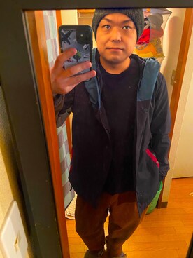 「アイテム（マウンテンパーカー）」を使った、wear69さん（メンズ・167cm）の冬コーディネート