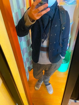 「rehacer（レアセル）のアイテム（ジャケット/アウター）」を使った、wear69さん（メンズ・167cm）の冬コーディネート