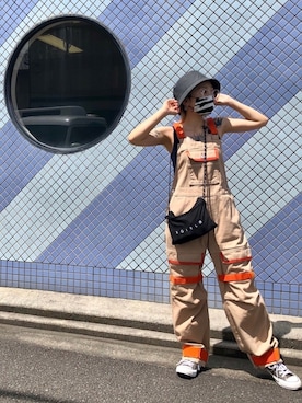 「アイテム（メガネ、ホワイト系）」を使った、mgさん（レディース・154cm）の秋コーディネート