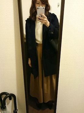 「STUDIOUS SELECT（ステュディオスセレクト）のアイテム（その他アウター）」を使った、あおいさん（レディース・160cm）の冬コーディネート