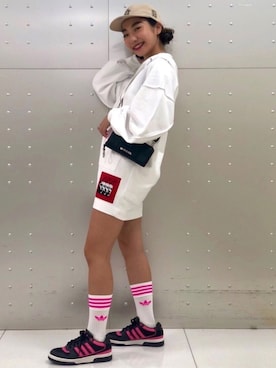 「ラフスタイル」｜「アイテム（財布/小物）」を使った、Yさん（レディース・164cm）の夏コーディネート