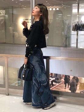 「DIESEL（ディーゼル）のアイテム（スカート）」を使った、Yさん（レディース・164cm）の冬コーディネート