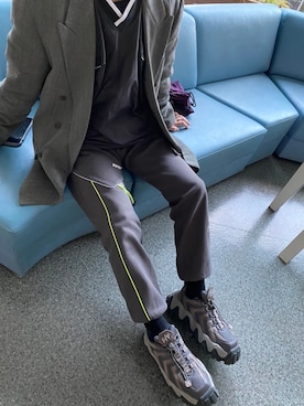 「ADER error（アーダーエラー）のアイテム（パンツ）」を使った、Hiさん（メンズ・170cm）の冬コーディネート