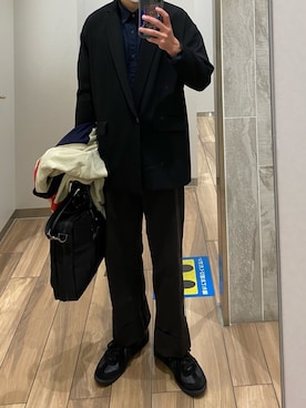 「Y/Project（ワイプロジェクト）のアイテム」を使った、Hiさん（メンズ・170cm）の冬コーディネート