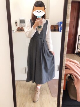 momoさん（レディース・156cm）の冬コーディネート