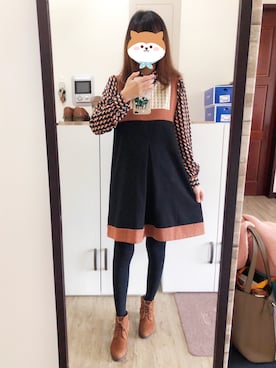 「アイテム（シャツワンピース）」を使った、momoさん（レディース・156cm・20代）の春コーディネート