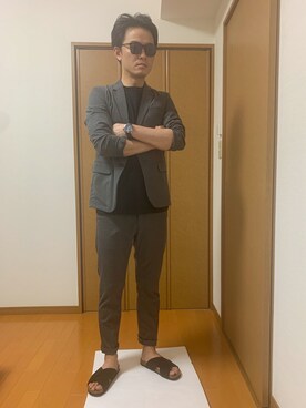 「URBAN RESEARCH（アーバンリサーチ）のアイテム（サンダル）」を使った、Yasuさん（メンズ・174cm）の夏コーディネート