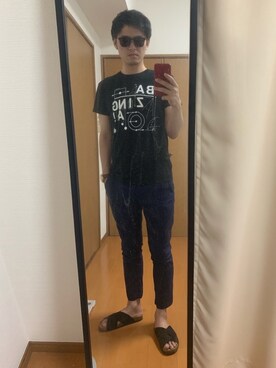 「URBAN RESEARCH（アーバンリサーチ）のアイテム（サンダル）」を使った、Yasuさん（メンズ・174cm）の夏コーディネート