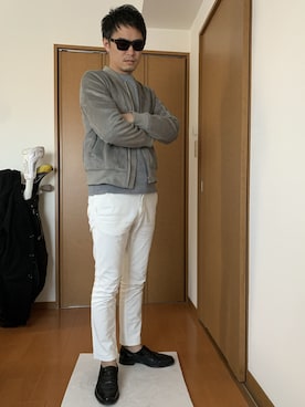 「URBAN RESEARCH（アーバンリサーチ）のアイテム（ミリタリージャケット）」を使った、Yasuさん（メンズ・174cm）の冬コーディネート