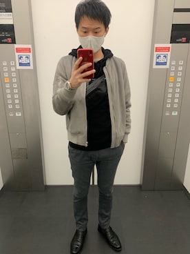 「URBAN RESEARCH（アーバンリサーチ）のアイテム（ミリタリージャケット）」を使った、Yasuさん（メンズ・174cm）の春コーディネート