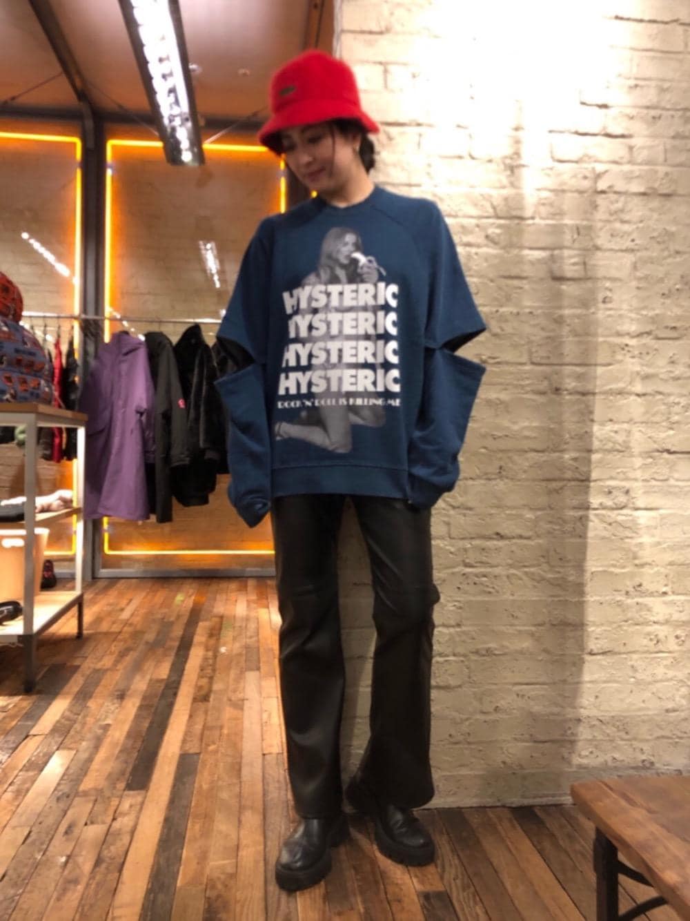 お値下げ☆美品☆HYSTERIC GLAMOUR ブラウン スウェット PREMIUM SWEAT 必ずや虜になる「極上スウェット」｜HYSTERIC GLAMOUR