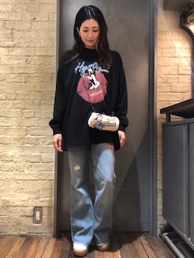 「ロンt」｜「アイテム（財布/小物）」を使った、girikoさん（レディース・165cm）の秋コーディネート