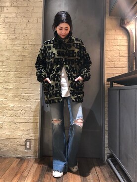 HYS PATTERN柄 ジャカードコートを使った人気ファッション 