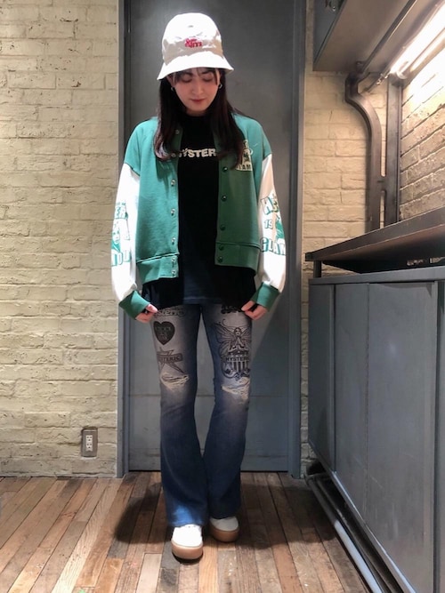 ヒステリックグラマー FEELING GOOD オーバーサイズジャンパー HYSTERIC GLAMOUR（ヒステリックグラマー）の「FEELING GOOD オーバー