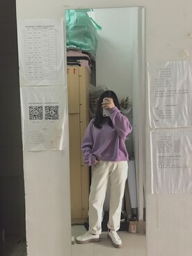 「PUMA（プーマ）のアイテム（その他シューズ、ベージュ系）」を使った、Tianloorさん（レディース）の春コーディネート