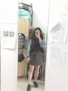「in mindのアイテム（トップス、ブルー系）」を使った、Tianloorさん（レディース）の春コーディネート