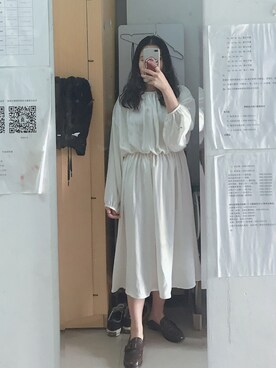 「KANGOL（カンゴール）のアイテム（ワンピース/ドレス）」を使った、Tianloorさん（レディース・153cm）の春コーディネート