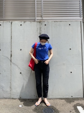 「VONDEL（フォンデル）のアイテム」を使った、piiiさん（レディース・154cm）の夏コーディネート