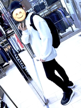 「ザノースフェイス」｜「アイテム（スウェット）」を使った、だいちゃんさん（メンズ・172cm）の冬コーディネート