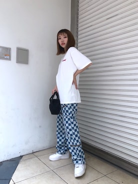 「チェッカー柄」｜Maayaさん（レディース・164cm）の春コーディネート