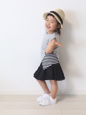 ＊sara＊さん（キッズ・90cm）の夏コーディネート