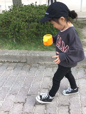 ＊sara＊さん（キッズ・90cm）の秋コーディネート