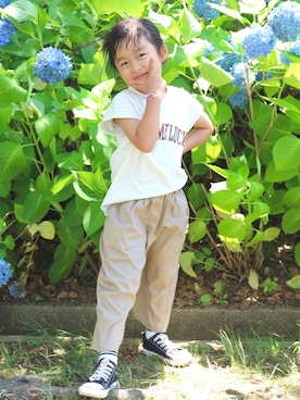 ＊sara＊さん（キッズ・92cm）の夏コーディネート