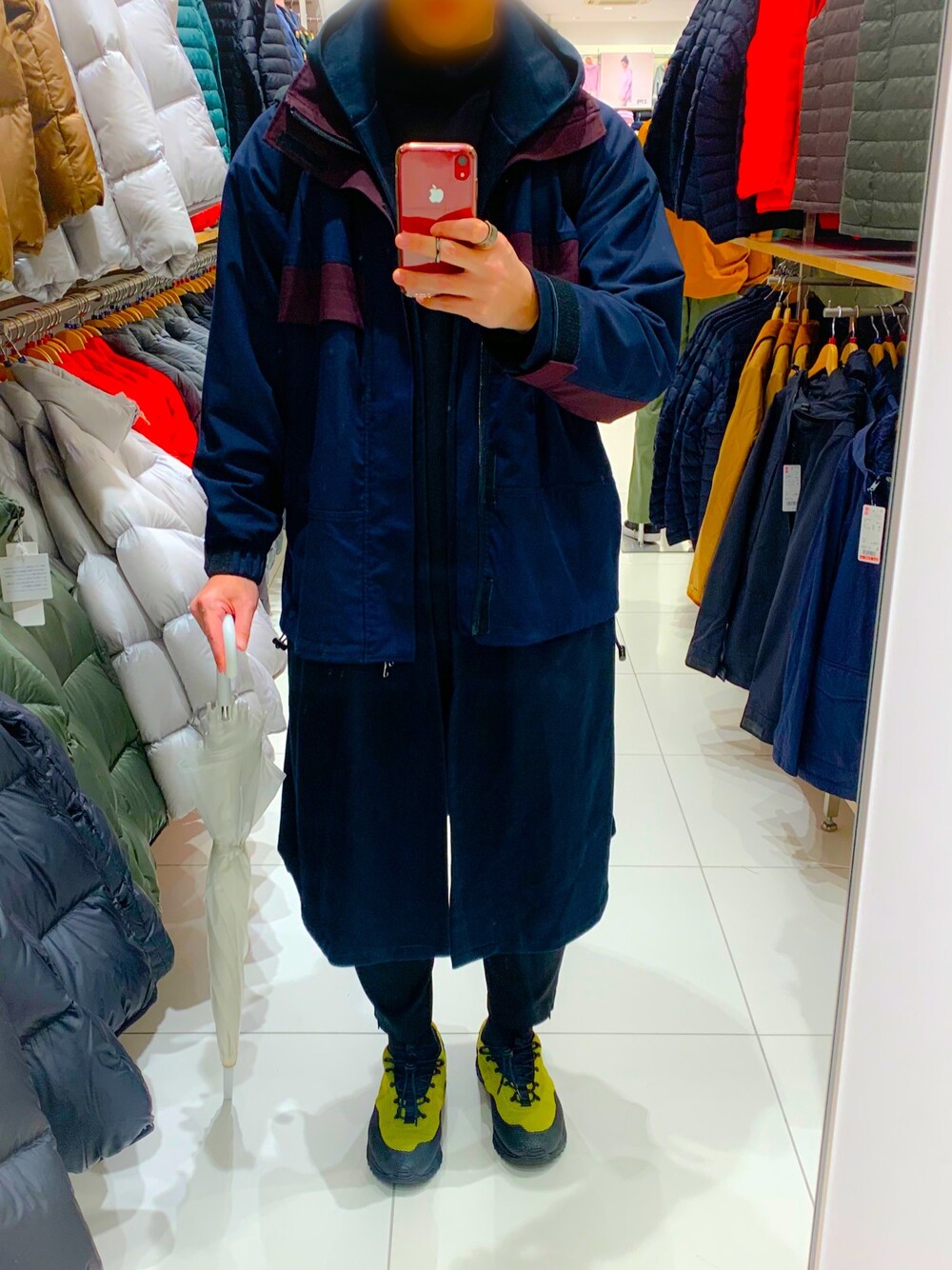 「RAINMAKERのアイテム（ブルゾン、ブルー系）」を使った、asshiiiiiさん（メンズ・180cm）の冬コーディネートの1枚目の写真