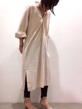 「GU（ジーユー）のアイテム（シューズ）」を使った、ももよさん（レディース・160cm）の夏コーディネート