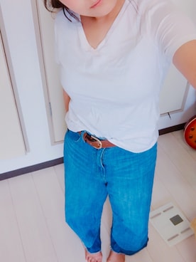 「シロティー」｜さとこさん（レディース・148cm）の夏コーディネート