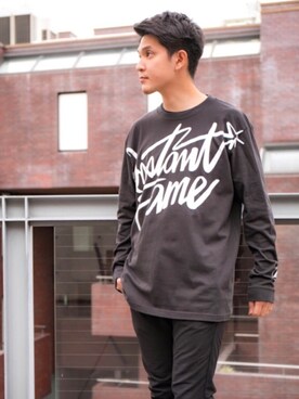 「INSTANT FAME（インスタントフェイム）のアイテム（トップス）」を使った、masaki4040さん（メンズ・175cm）の冬コーディネート